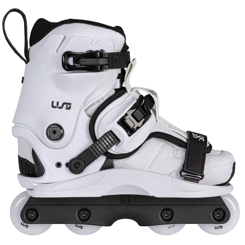 USD Shadow Team White Aggressive Inline Skates