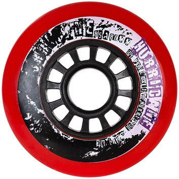 Powerslide Hurricane Inline Wheels Red 4 Pack 85A 76/80mm