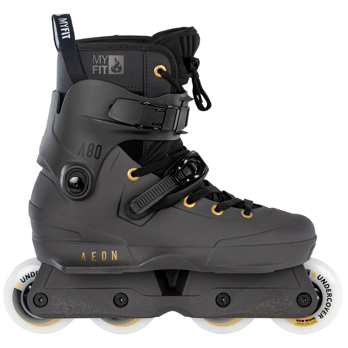 USD Aeon 80 Team Aggressive Inline Skates Gold Logo