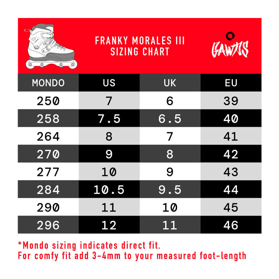 Gawds Franky Morales III Skates - White/Red