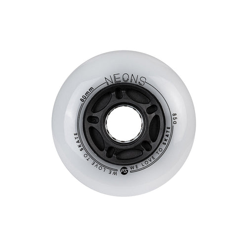 Powerslide Neons LED Inline Wheels 80mm/85a 4pk