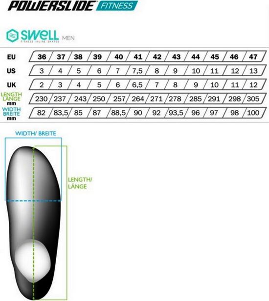 POWERSLIDE SWELL 110MM BLACK INLINE SKATES