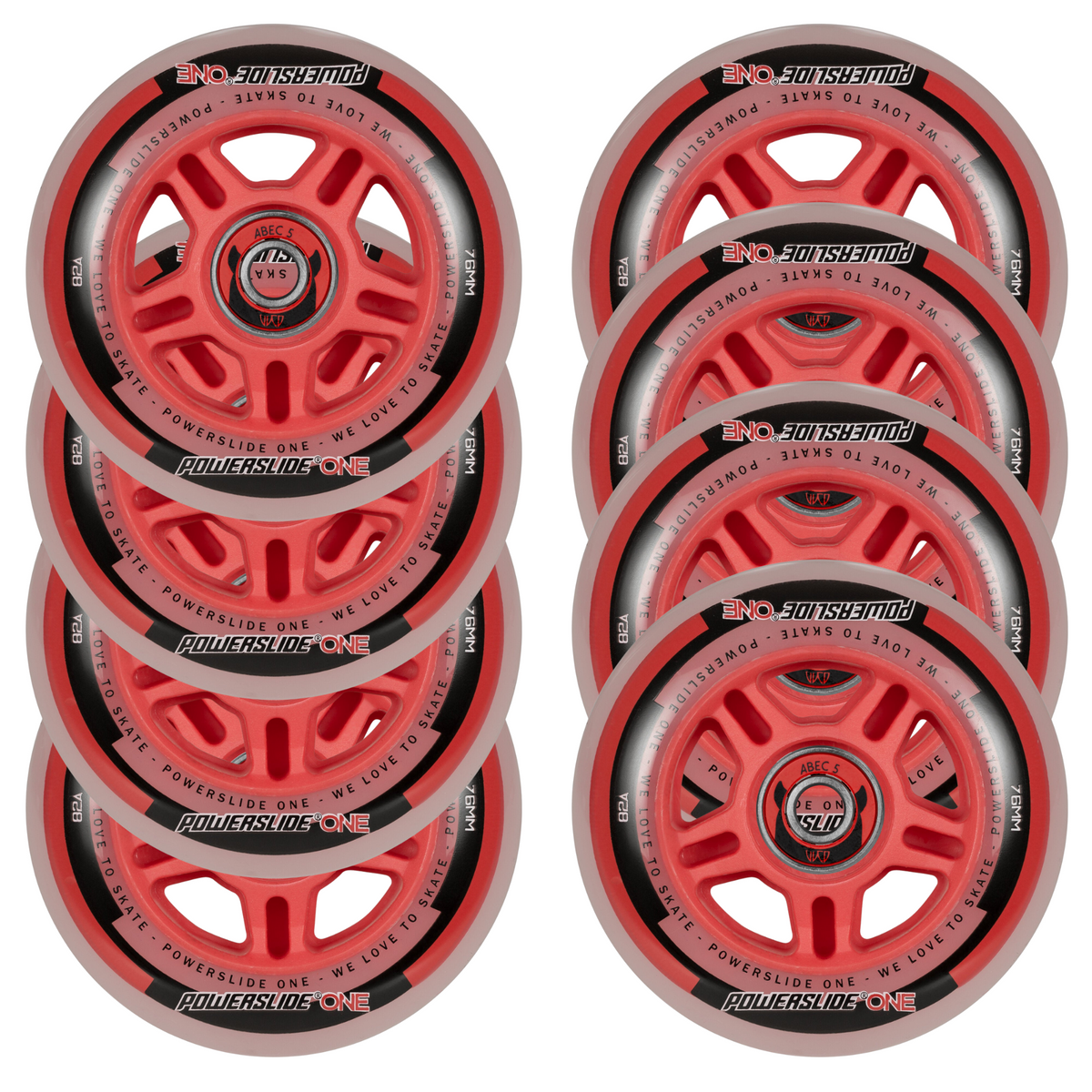 Powerslide One Wheels and Bearings Pack 82A 8pk