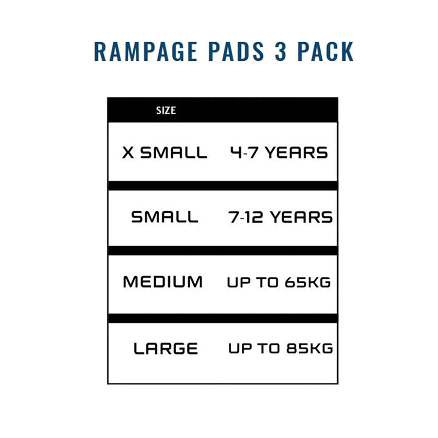 Rampage Protective Tripack - Blue