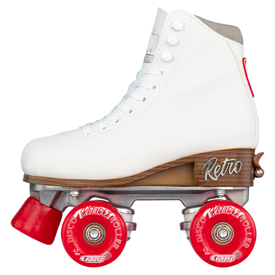 Crazy Retro Adjustable Roller Skates White