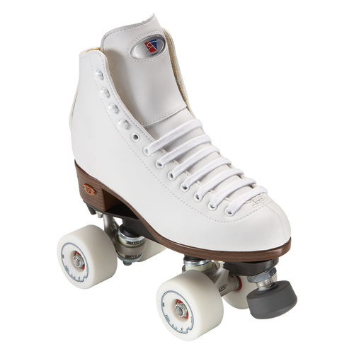 Riedell 111 Angel/Boost Skate White w Riva Wheels