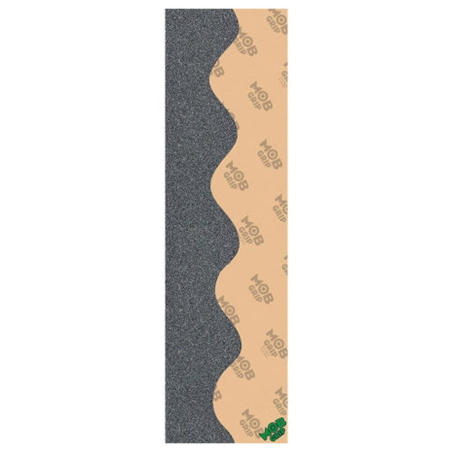 Mob Skateboard Grip Tape - Clear/Black Wave