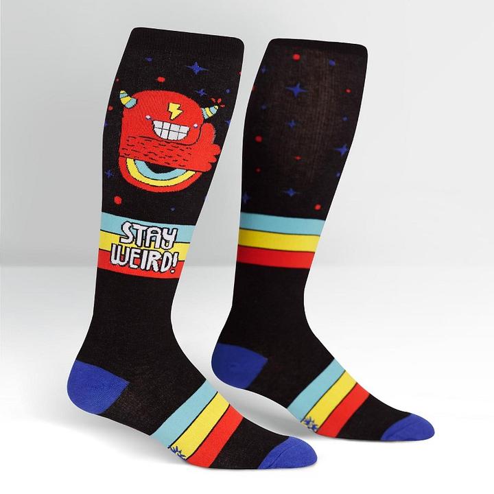 Sock It To Me STRETCH STAY WEIRD! KNEE HIGH SOCKS - Skatescool Australia