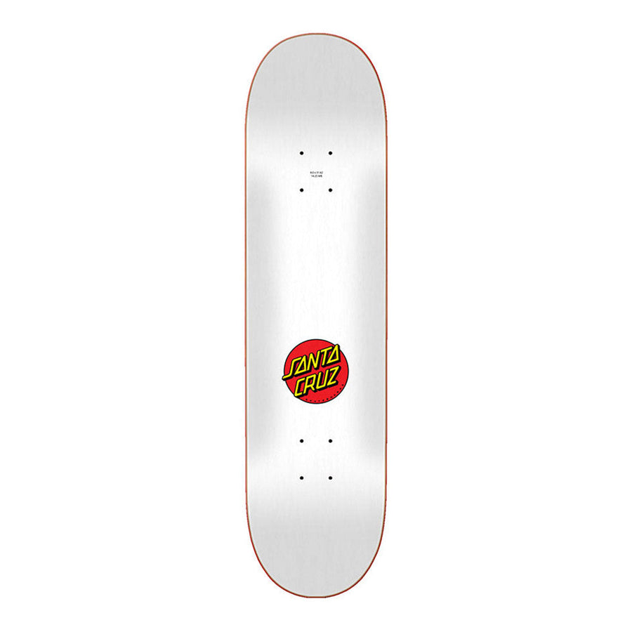 Santa Cruz Skateboard Deck Classic Dot 8.0" White