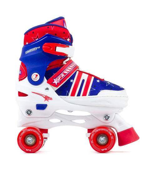 SFR Spectra Kids Adjustable Roller Skate - Blue Red