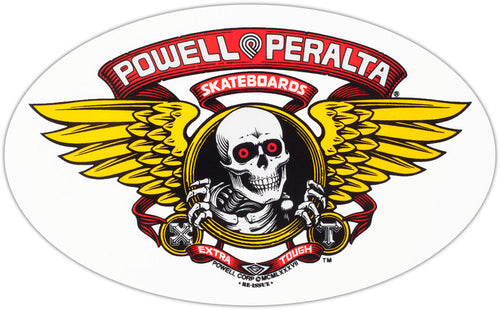 Powell Peralta Winged Ripper Sticker - Red