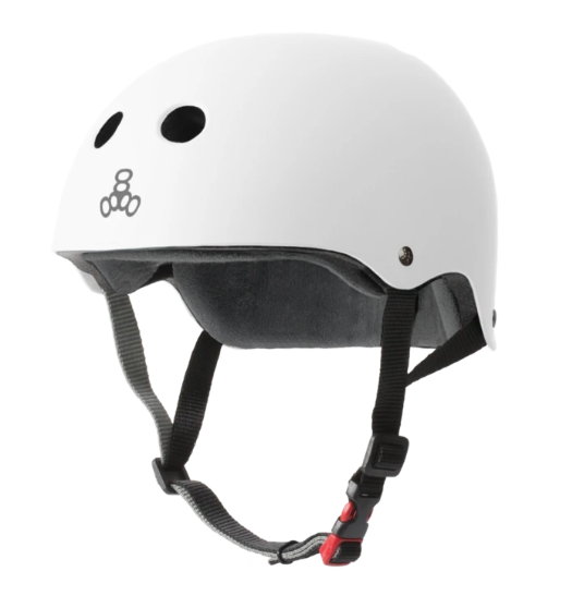 Triple 8 The Certified Helmet SS White Rubber