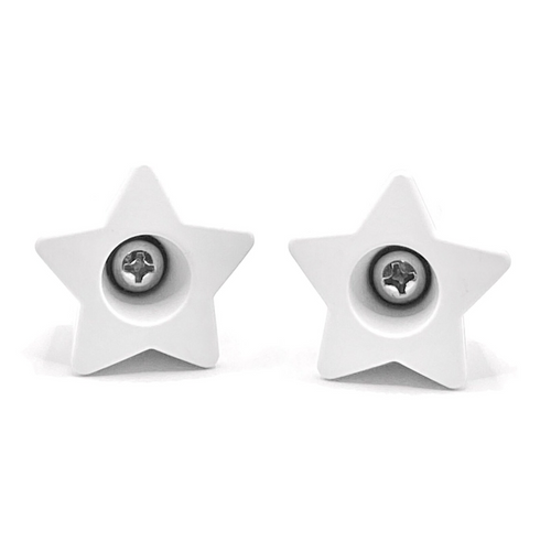 RollerStuff Twinkle Toes Bolt On Toe Stops White