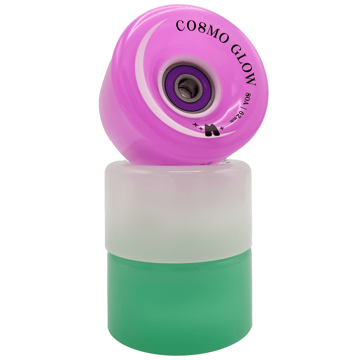 Moxi Cosmo Glow Wheels 62mm 80a 4pk