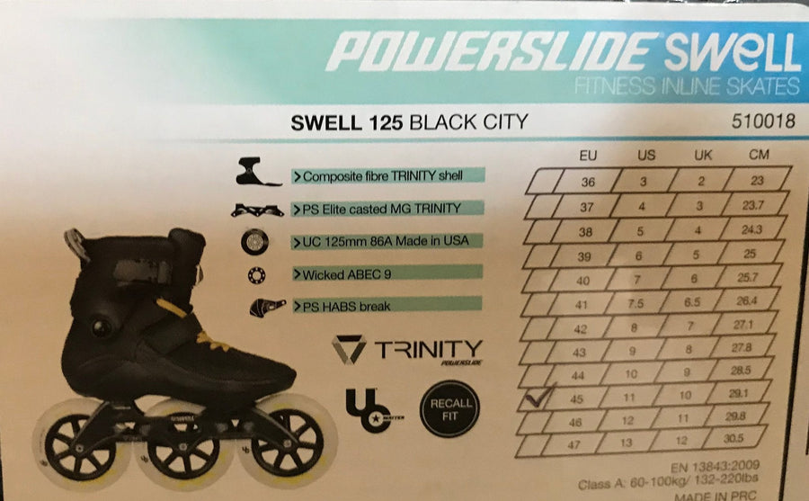 Powerslide Swell City Black 125 Inline Skates
