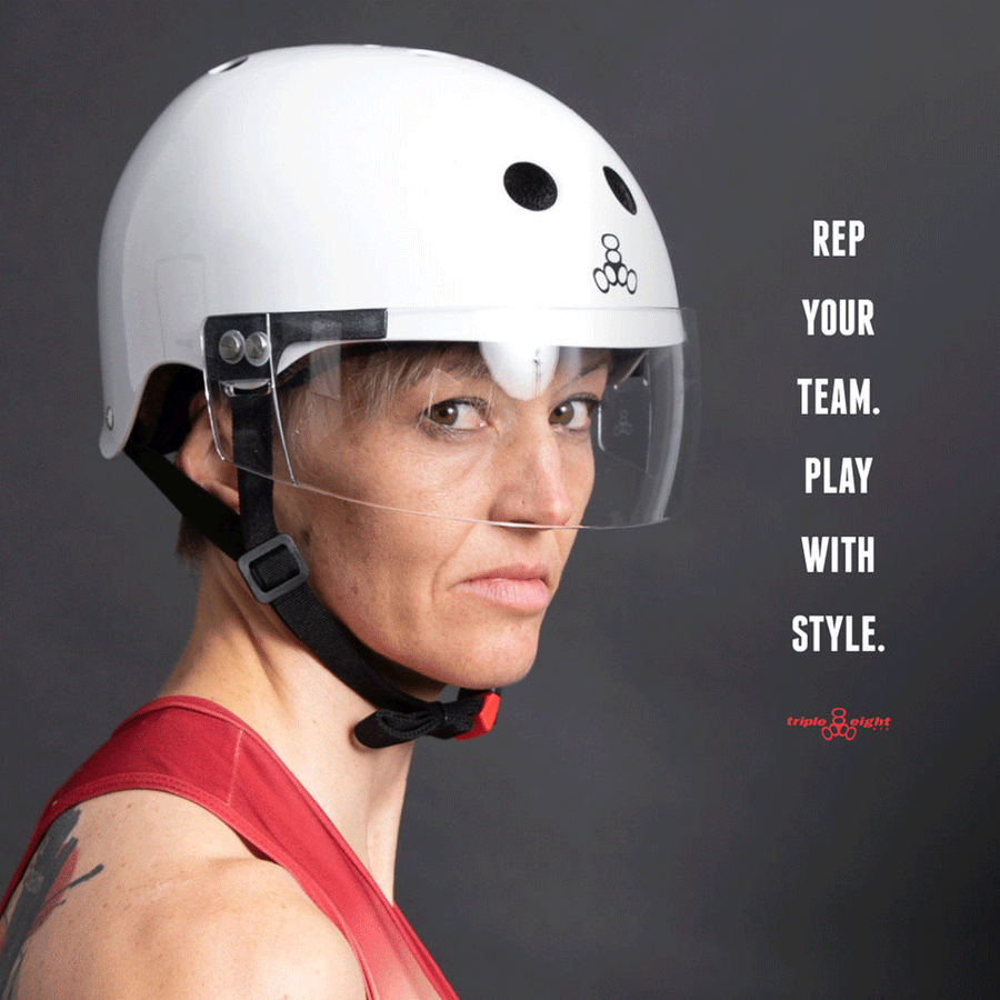 Triple 8 The Certified Helmet Replacement Visor - Clear