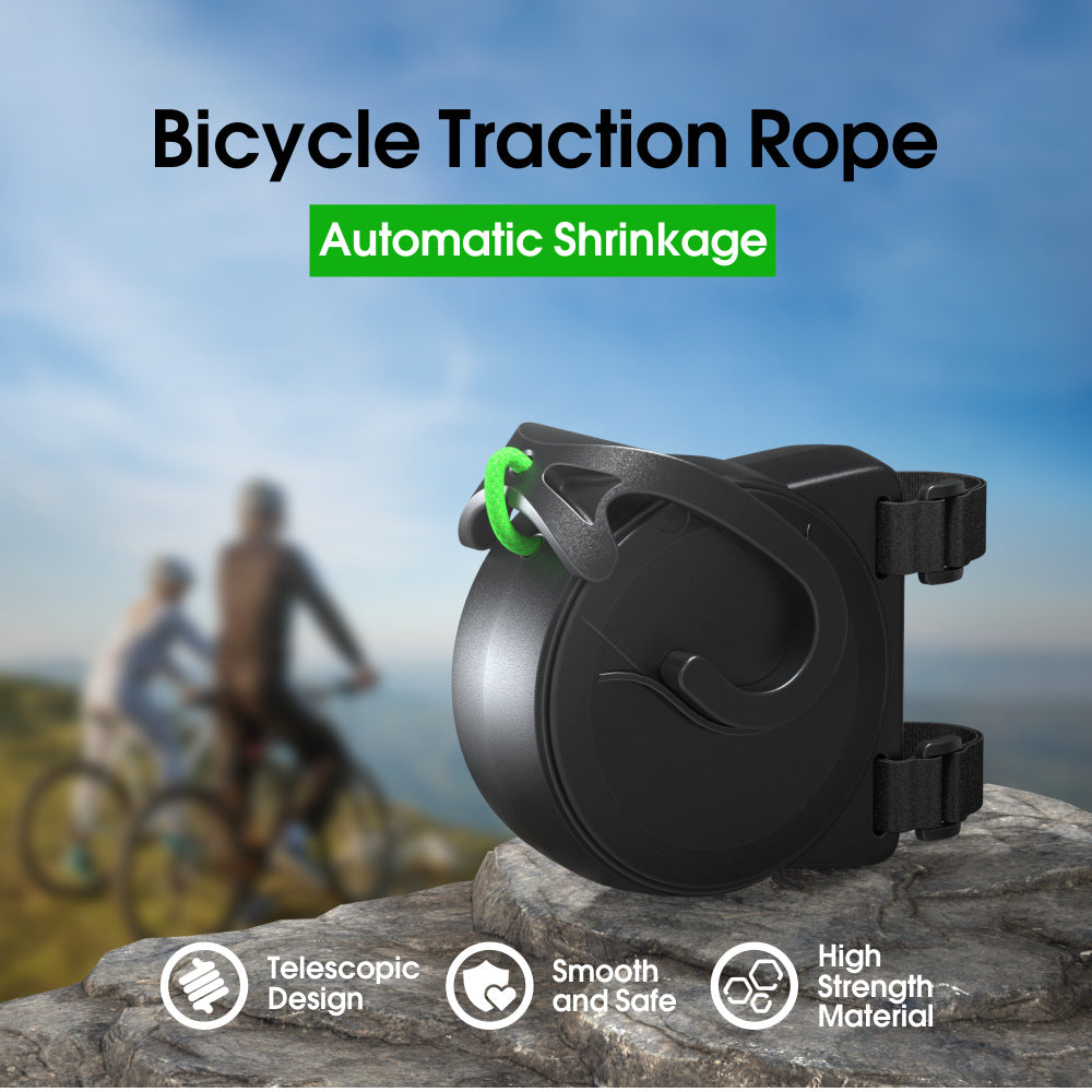 Auto-Retract & Effortless Safety | High-Strength Telescopic Design, Your Must-Have Outdoor Cycling Tow Rope. One-Pull Ready, Embrace Boundless Riding Freedom!