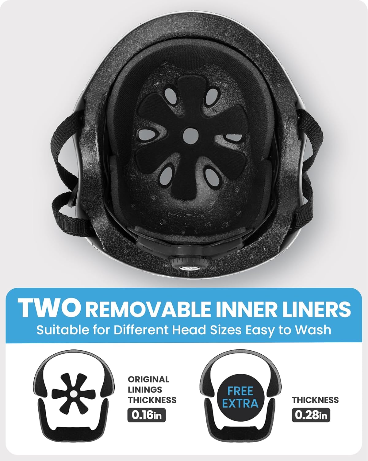 OutdoorMaster Youth & Kids Bike Helmet - Adjustable Multi-Sports Skateboard Helmet with Removable Liners for Balance Bike, Kids Scooter, One Wheel Hoverboard-Pink Flower-Medium