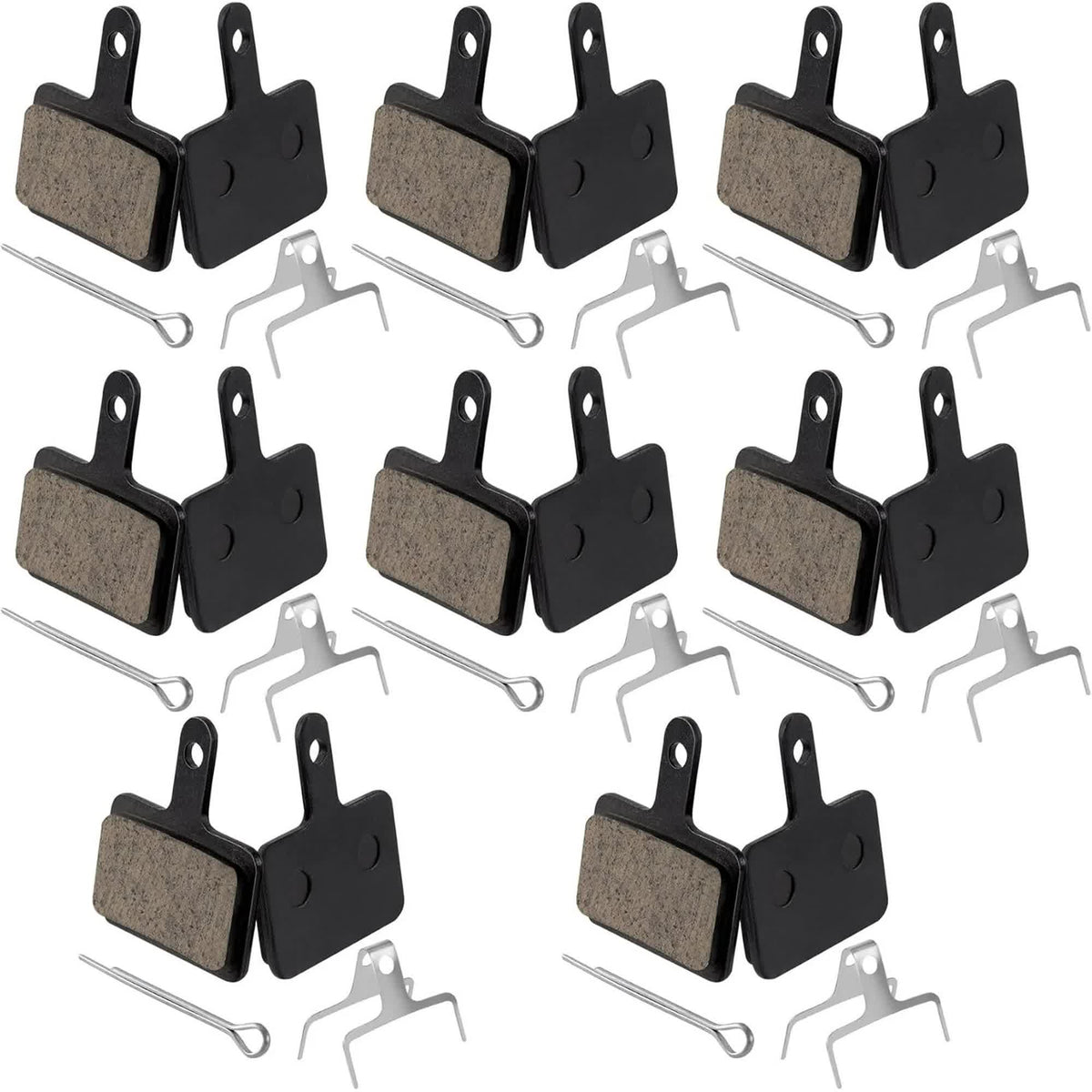 8 Pairs Bike Brake Pads, Bicycle Disc Brake Pads Fit for TRP Hylex Tektro Shimano Deore Br-M575 B01s Mt200 M525 M515 T615 M505 M495 M486 M485, Mountain MTB Ebike Brake Pads Replacement