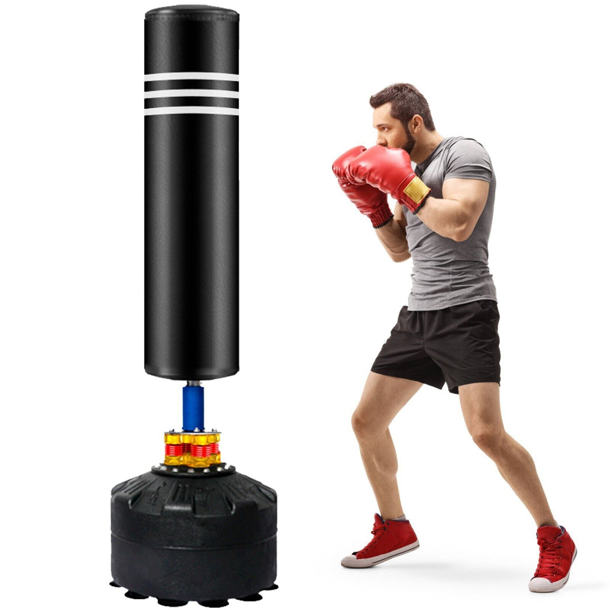 Punching Bag Stand for Adults & Kids - Boxing Training Speed Kick 175cm