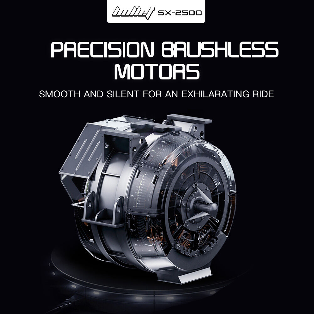 BULLET SX-2500 Hoverboard Scooter, 500W Brushless, UL Certified, AU Compliant, 6.5-inch Off-Road Style Tyres, Superior Self Balancing System, LED Lights, Pink