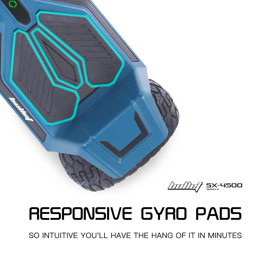 BULLET SX-4500 Hoverboard Scooter, 700W Brushless, UL Certified, AU Compliant, 8.5" Wheels, Superior Self Balancing System, LED Lights, Carry Bag, Navy Blue