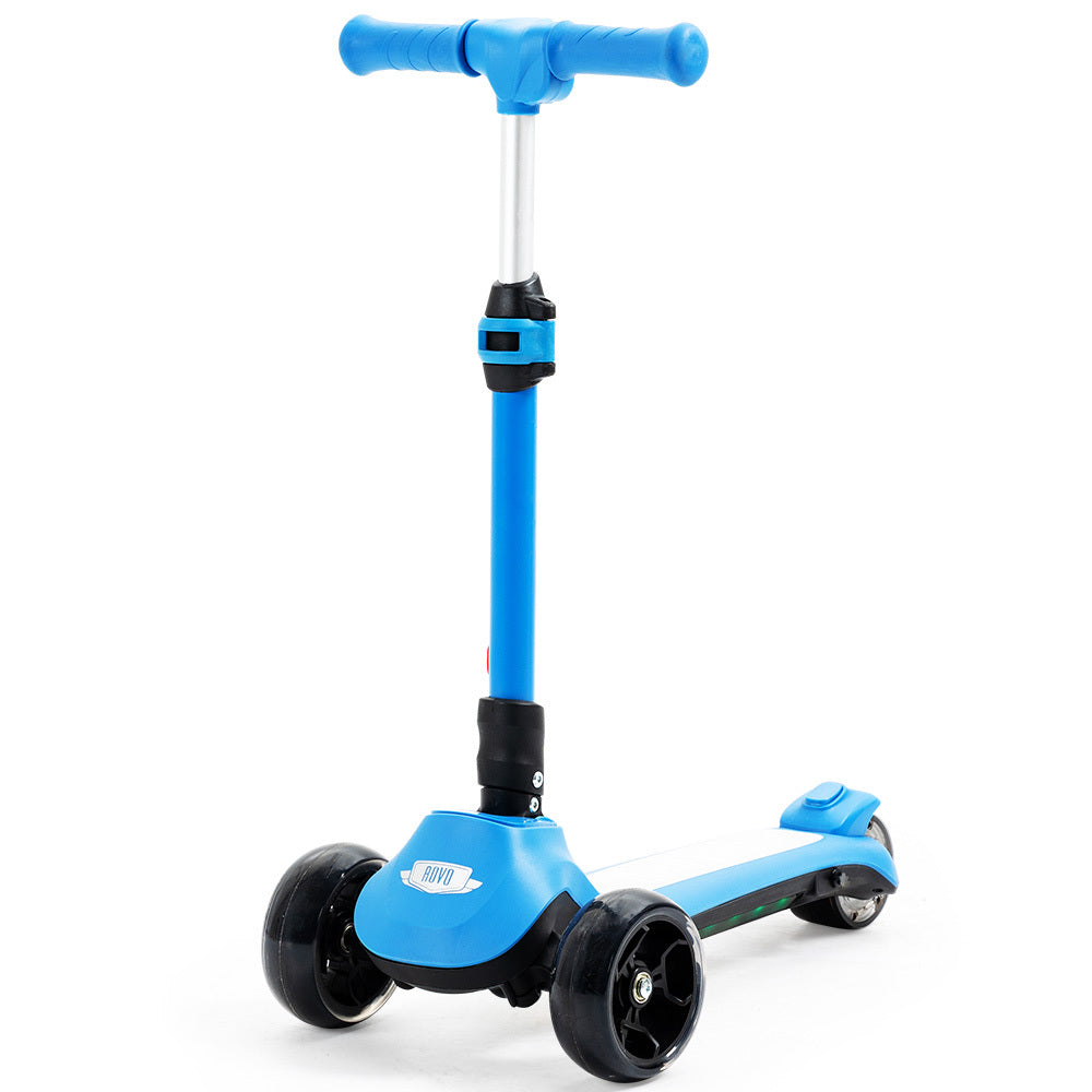 ROVO KIDS 3-Wheel Electric Scooter , Ages 3-8, Adjustable Height, AU Compliant, Lithium Battery, Blue