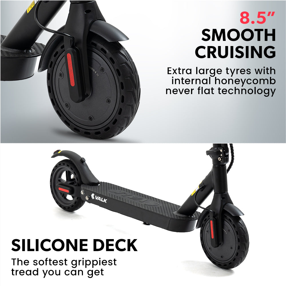 VALK Synergy 5 Electric Scooter, 400W, AU Compliant, Motorised eScooter for Adults, Black