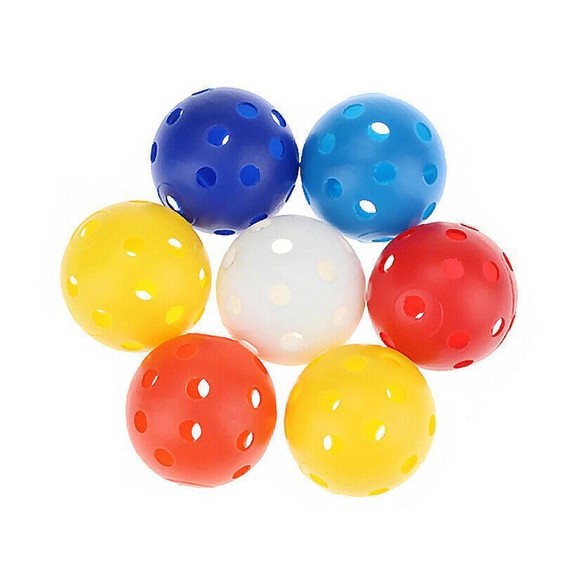 50PCS Plastic Whiffle Airflow Hollow Golf Practice Training Balls Golf Sport
