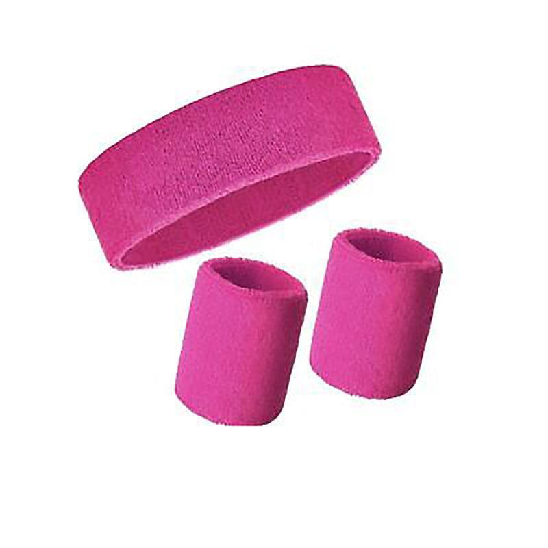 Wristbands Headband Sweatbands Sweat Band For Sport Tennis Badminton Yoga Cotton - Teal