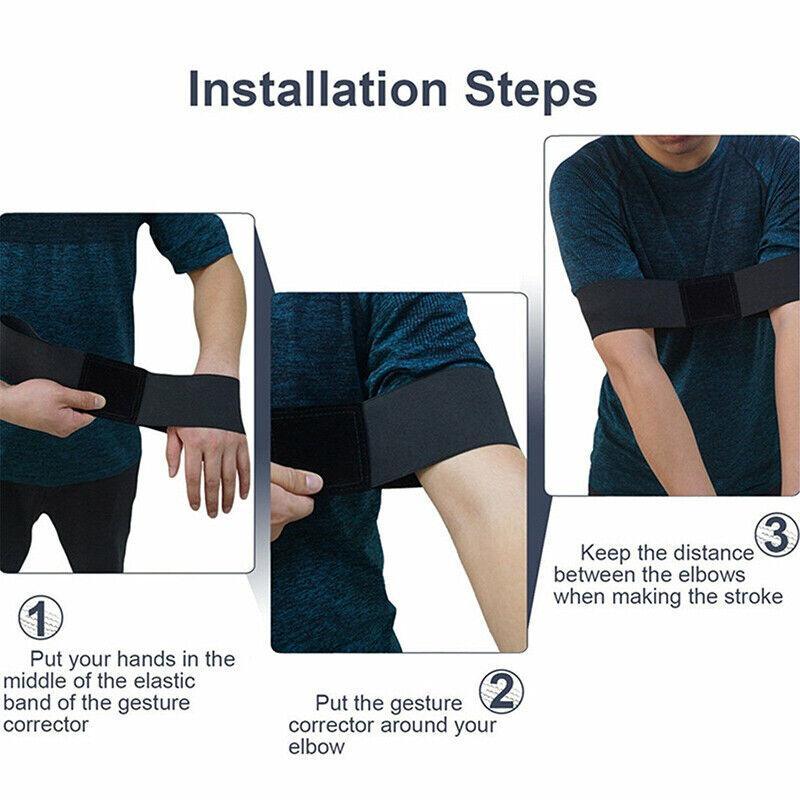 Golf Swing Training Aid Golf Arm Band Posture Motion Correction Belt