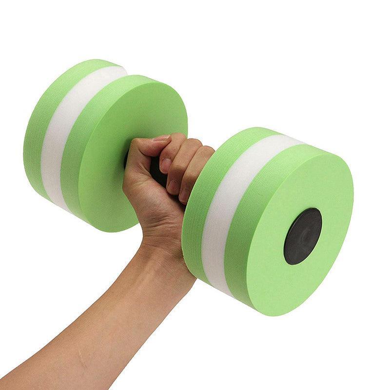 Water Dumbbell Aquatic Exercise Dumbell Water Aerobics Workouts Barbell - Grey-Pink