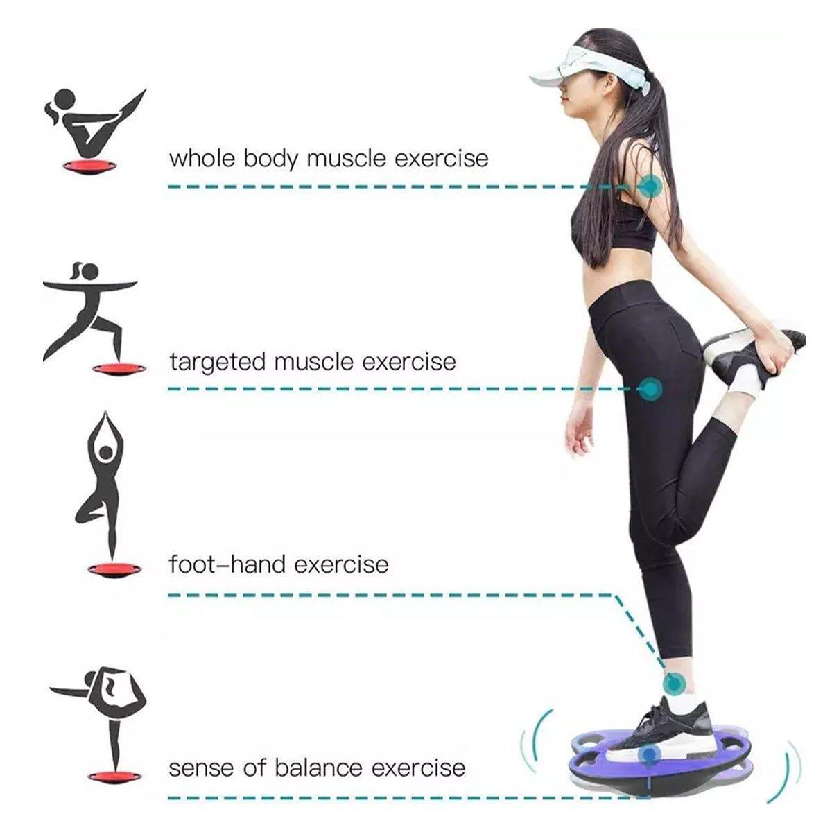 Training Balance Board Yoga Fitness Pedal for Home Sensory Coordination Exercise