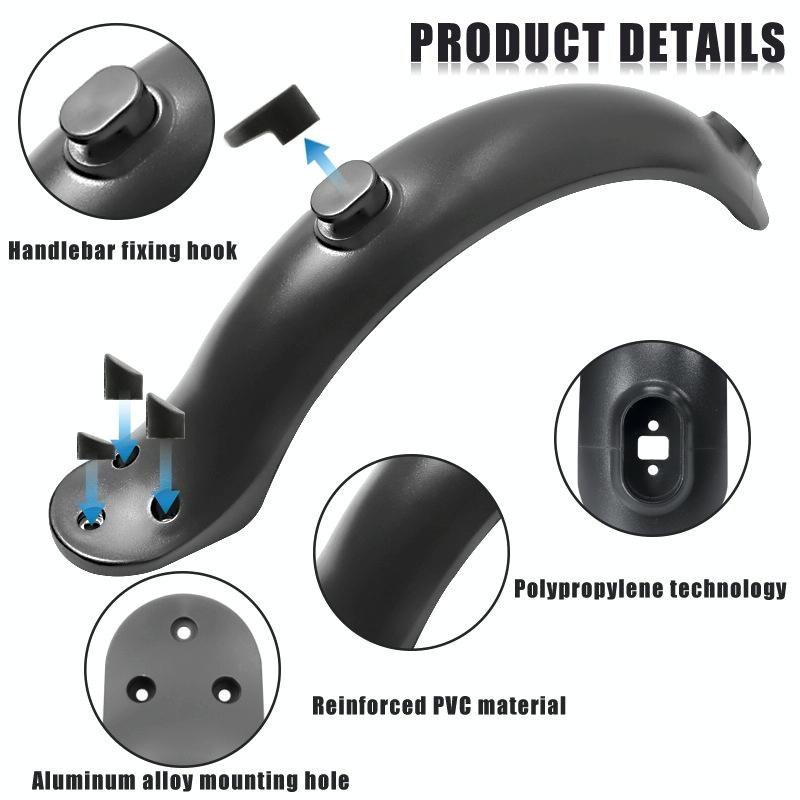 Xiaomi M365 Rear Fender Shock Absorber Bracket Cover for Electric Scooter - Black