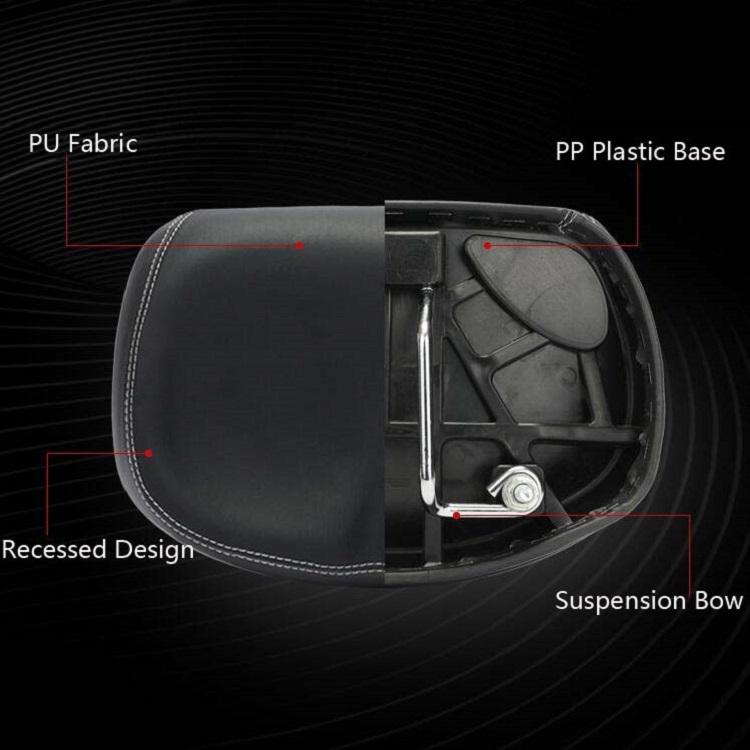 Shock-Absorbing Bike Saddle For Comfortable Ride - Black