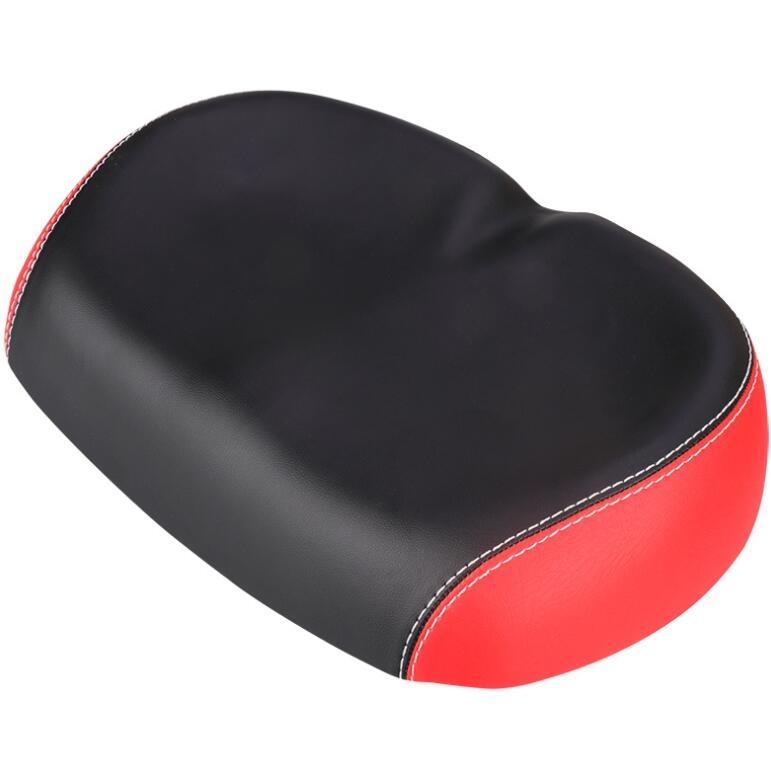 Shock-Absorbing Bike Saddle For Comfortable Ride - Black