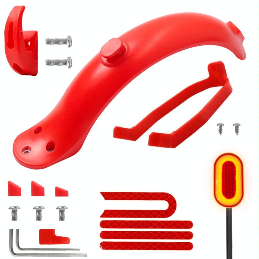 Xiaomi M365 Rear Fender Shock Absorber Bracket Cover for Electric Scooter - Red