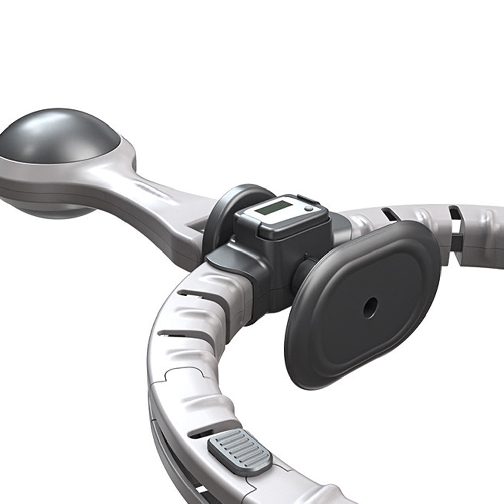 Vibe Geeks 360 Degree Smart Infinity Intelligent Hula Hoop - Gray 1 Adjustable Suction
