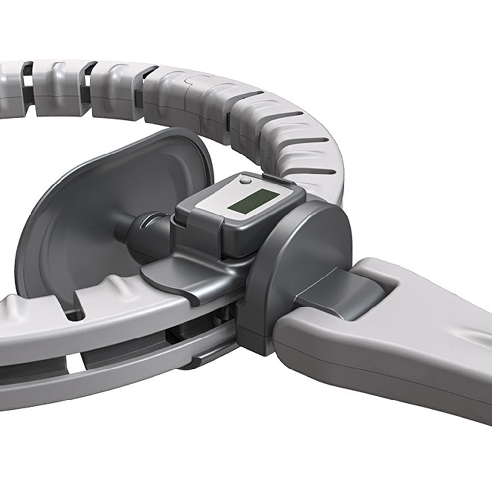 Vibe Geeks 360 Degree Smart Infinity Intelligent Hula Hoop - Gray 2  Adjustable Suction