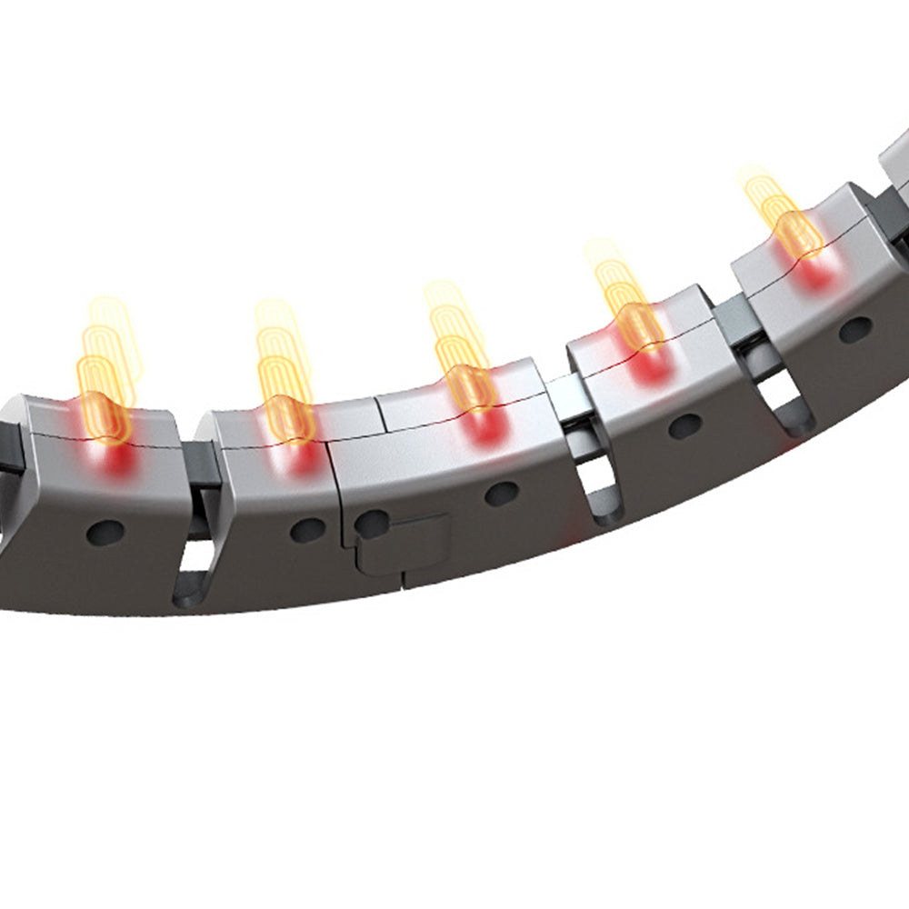 Vibe Geeks 360 Degree Smart Infinity Intelligent Hula Hoop - Pink 3  Adjustable Suction