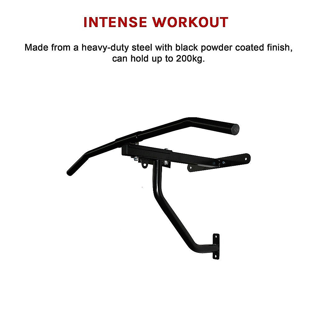 Wall Chin Up & Pull Up Bar with Punching Bag and Speedball Station Combo