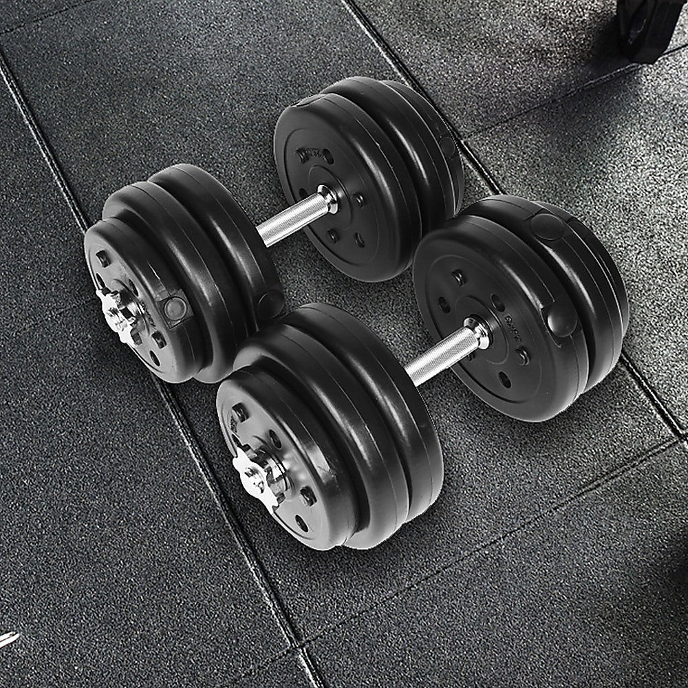 30KG Adjustable Dumbbell Set – Home Gym Weights for Strength & Fitness Training