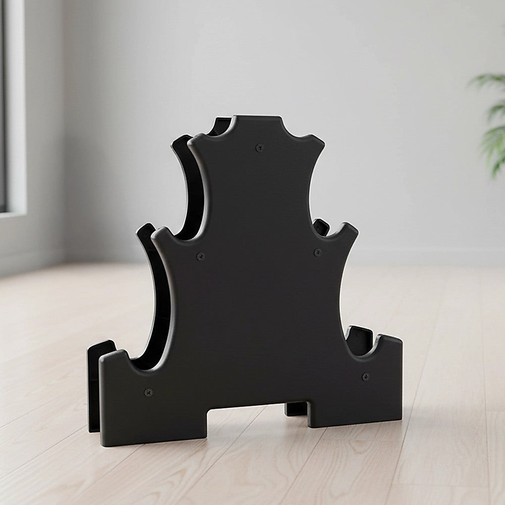 12kg Dumbbell Weights Set with Rack for Home Gym Training