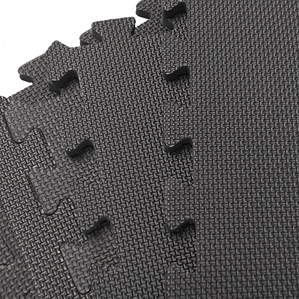 4 Tiles EVA Interlocking Gym Floor Mats – Home Fitness Puzzle Exercise Mat Set