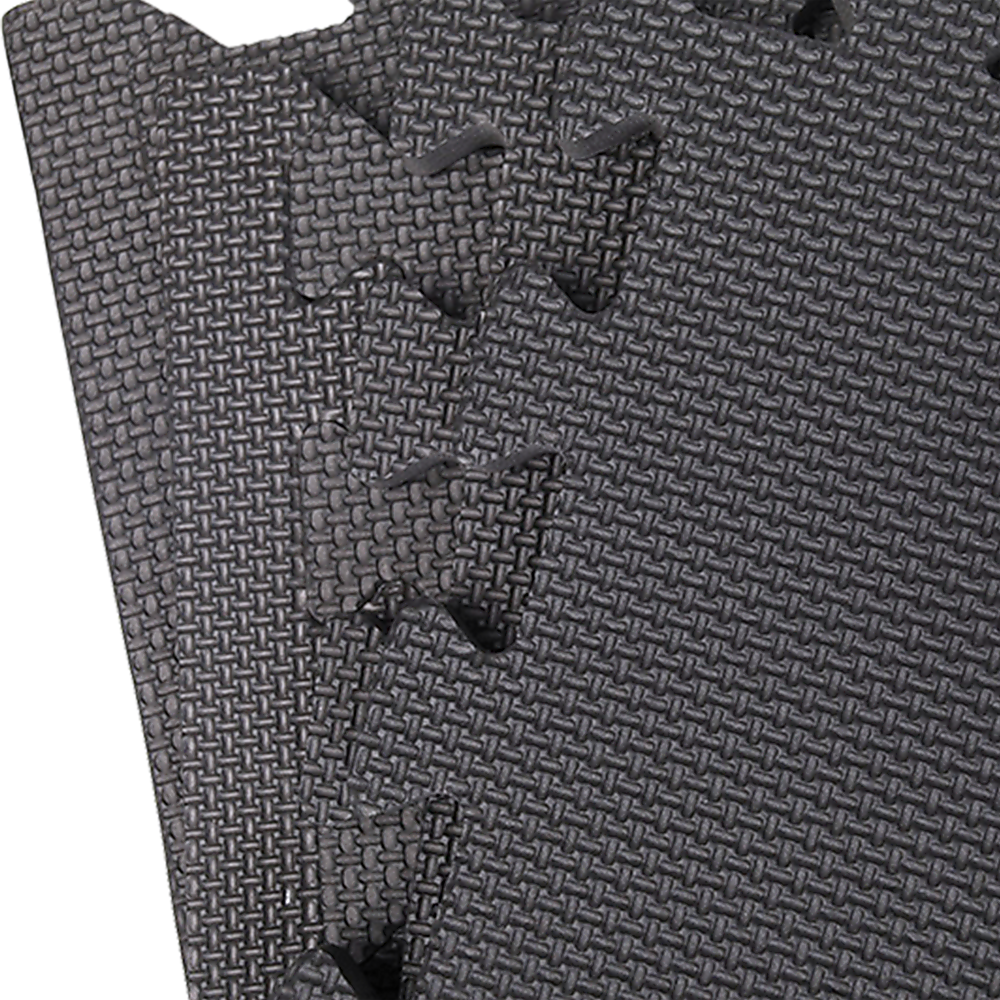 4 Tiles EVA Interlocking Gym Floor Mats – Home Fitness Puzzle Exercise Mat Set