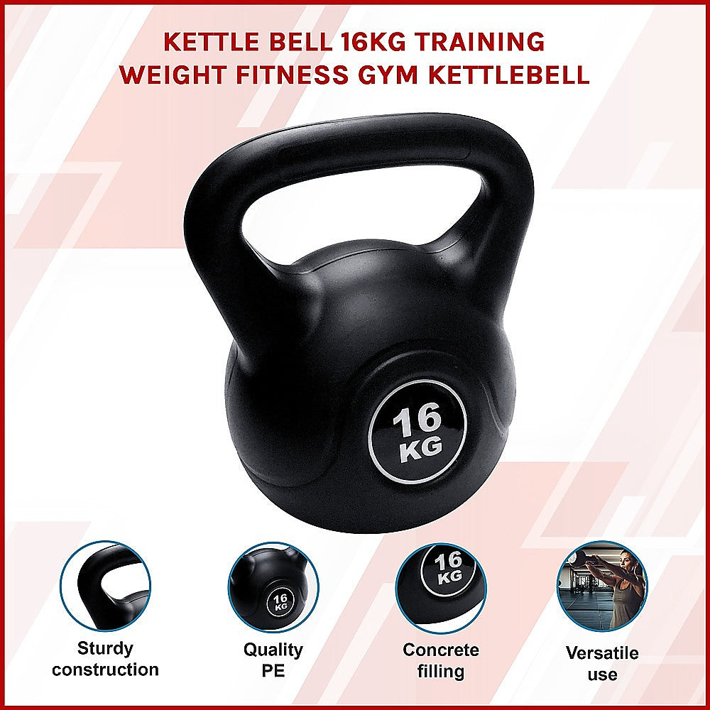 16kg Concrete Kettlebell Weight for Strength Training Home Gym