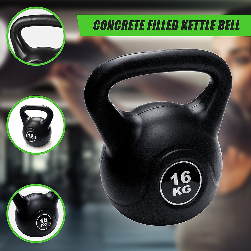 16kg Concrete Kettlebell Weight for Strength Training Home Gym
