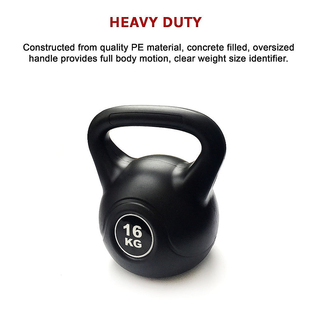 16kg Concrete Kettlebell Weight for Strength Training Home Gym
