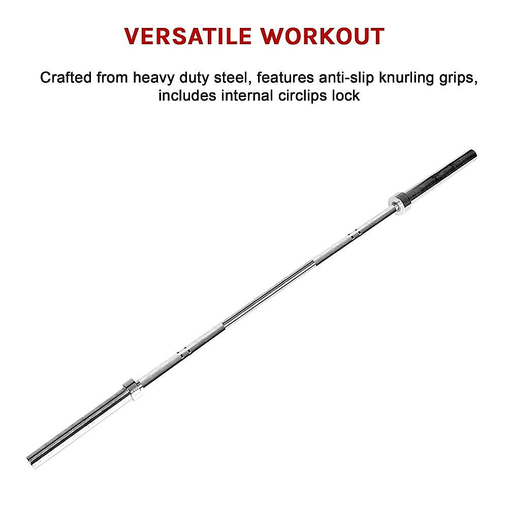 20kg Olympic Barbell 700lb Rated for Powerlifting Home Gym Training