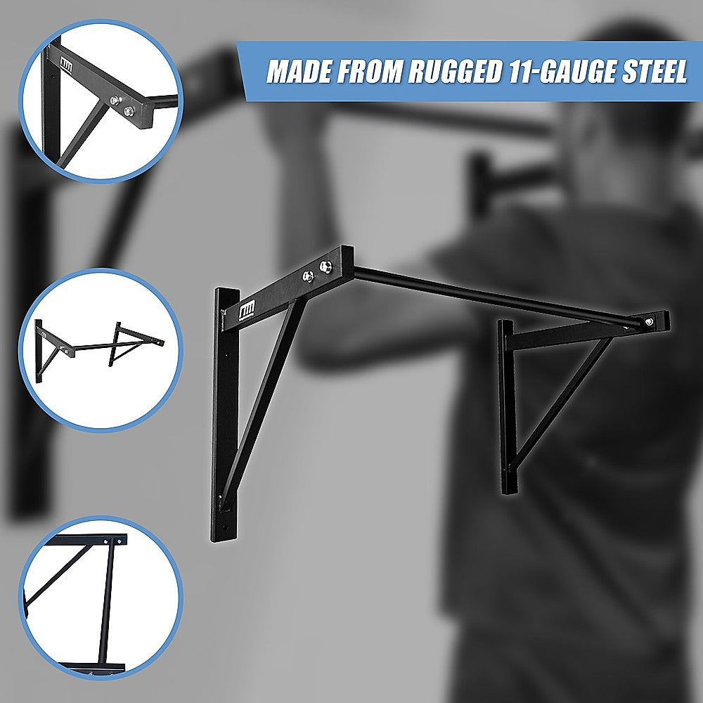 Wall Mounted Pull Up Bar – Heavy Duty Chin Up Station for Home Upper Body Training